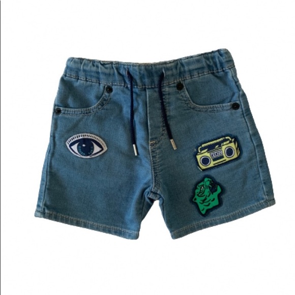 Kenzo kids patch detailed denim shorts 18M - Picture 3 of 8